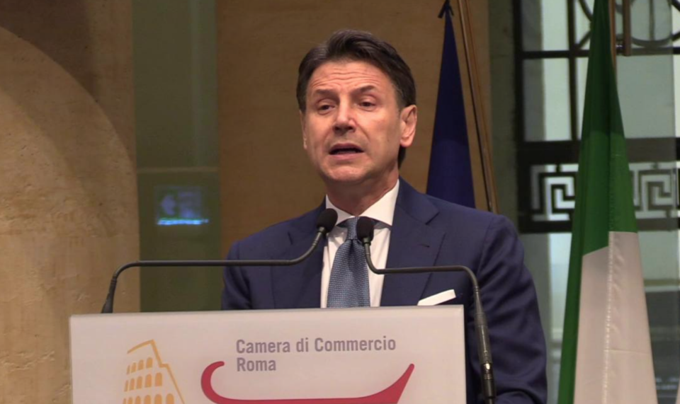 Giuseppe Conte conferenza stampa Beppe Grillo M5s Michele Anzaldi