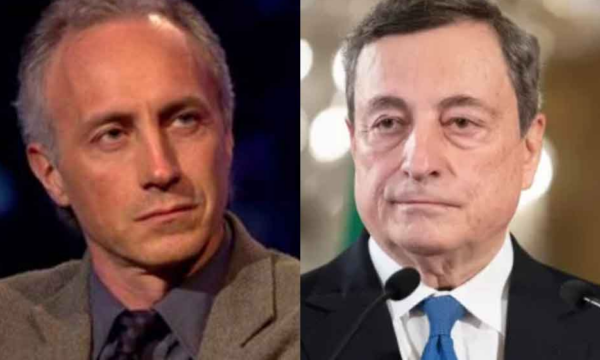 Travaglio: “Draghi figlio di papà, non capisce un c…”, ma il Premier orfano a 14 anni. Anzaldi: “Nessuno merita simile odio”