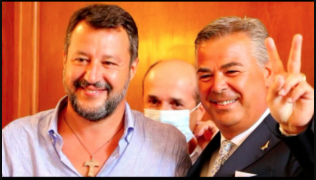 Matteo Salvini Franco Landella Foggia mafia Lega Tg2