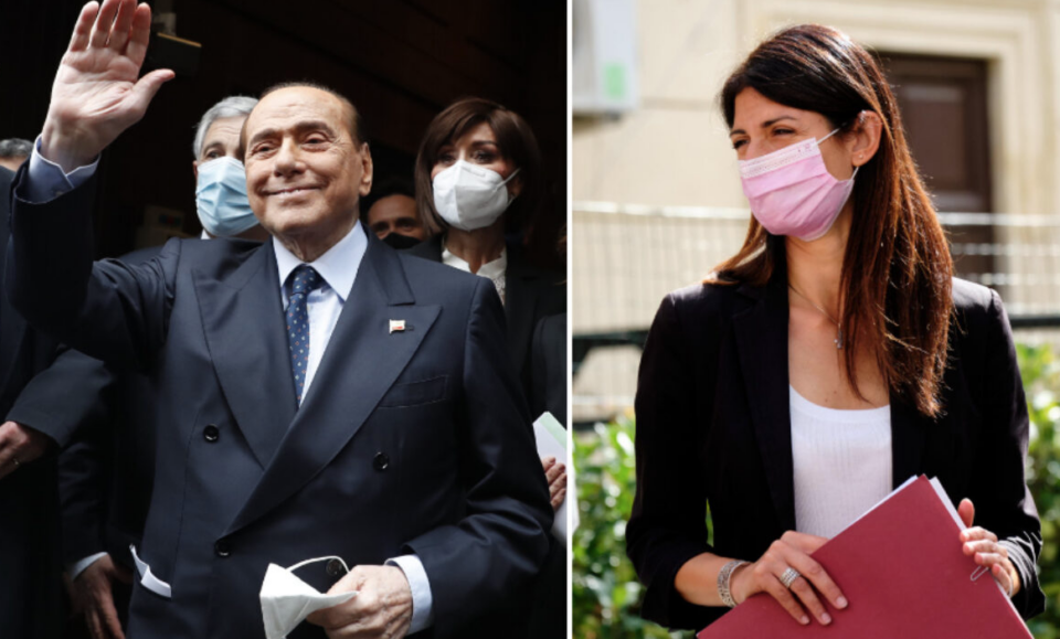 Silenzio elettorale Silvio Berlusconi Virginia Raggi