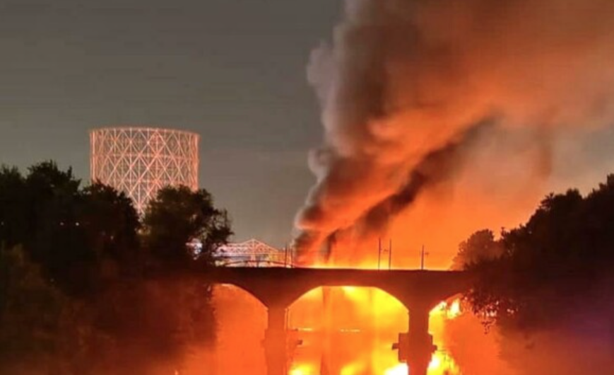 Incendio Ponte di Ferro Ponte dell'Industria Michele Anzaldi 