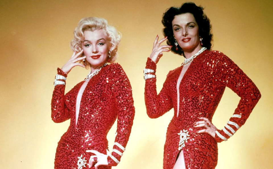 Film Tv Marilyn Monroe e Jane Russell ne Gli uomini preferiscono le bionde
