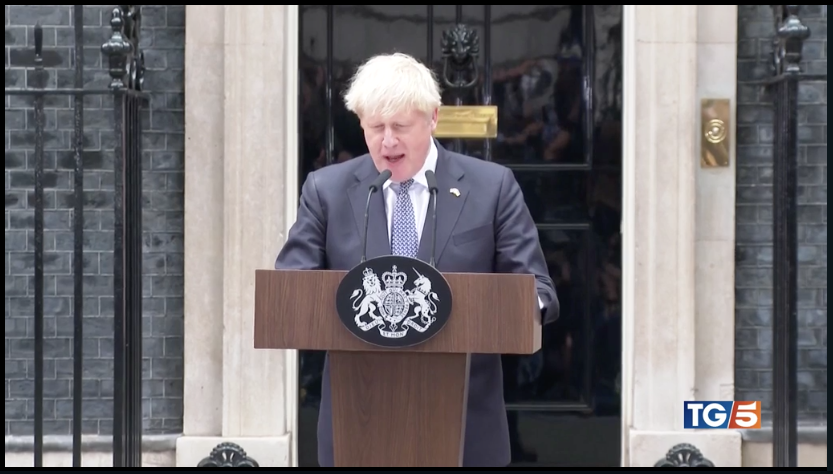 Boris Johnson annuncia le dimissioni da leader dei Conservatori britannici 