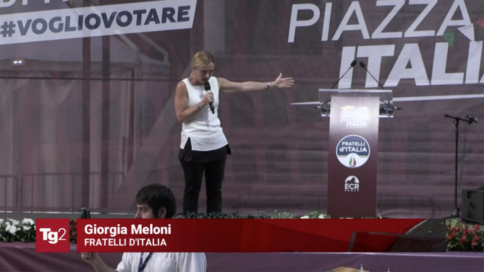 Giorgia Meloni, leader di Fratelli d'Italia