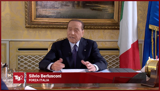 Silvio Berlusconi intervistato al Tg2