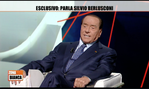 Ascolti Tv: dopo 3 anni d’assenza Berlusconi fa impennare lo share di Zona Bianca