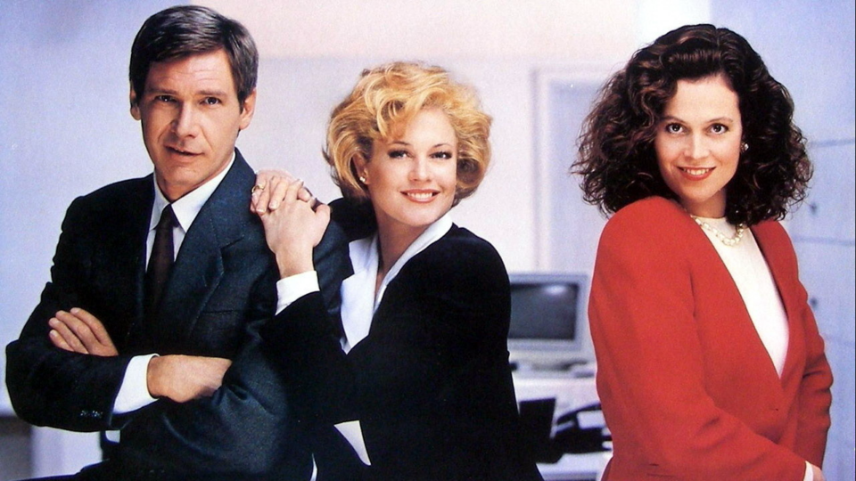 Harrison Ford, Melanie Griffith e Sigourney Weaver in Una donna in carriera - Film Tv