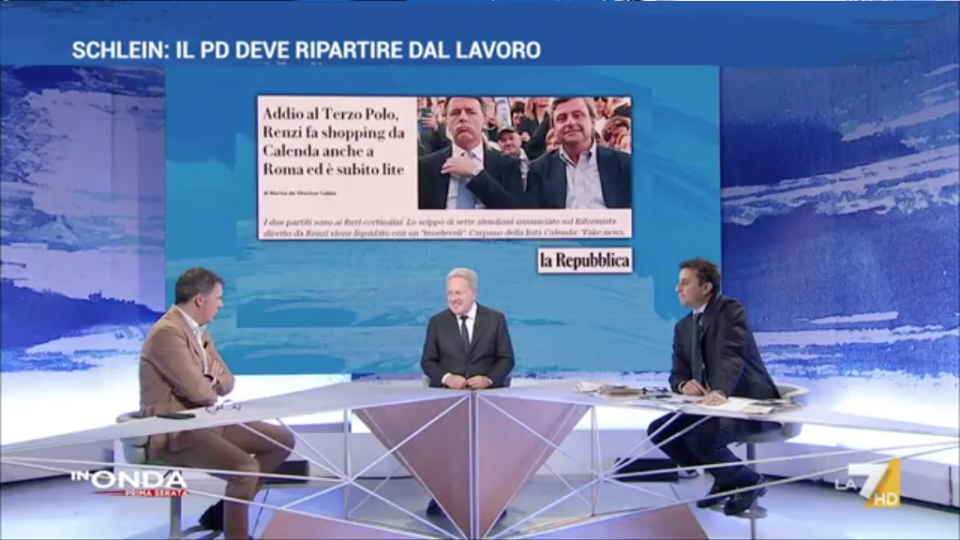 Matteo Renzi ospite a In Onda con David Parenzo su La7