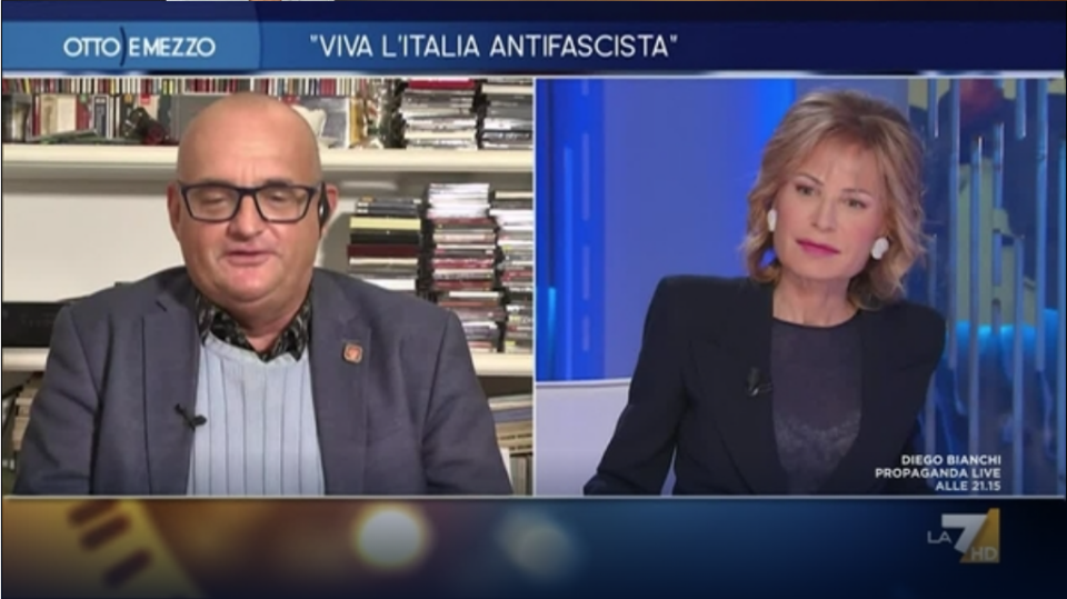 Ascolti Tv Otto e mezzo Lilli Gruber Marco Vizzardelli Viva l'Italia antifascista Teatro alla Scala di Milano 